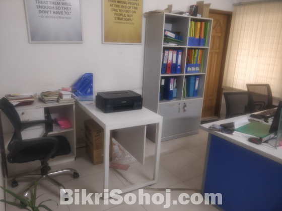 office furniture and electronics